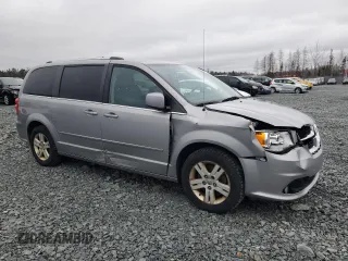 2017 Dodge Grand Caravan Crew Plus with VIN 2C4RDGDG9HR717770, listed as a Copart auction lot 41867825 with 344,420 mi miles and Salvage Title. Bid and sale history available at DreamBid. Image 4.