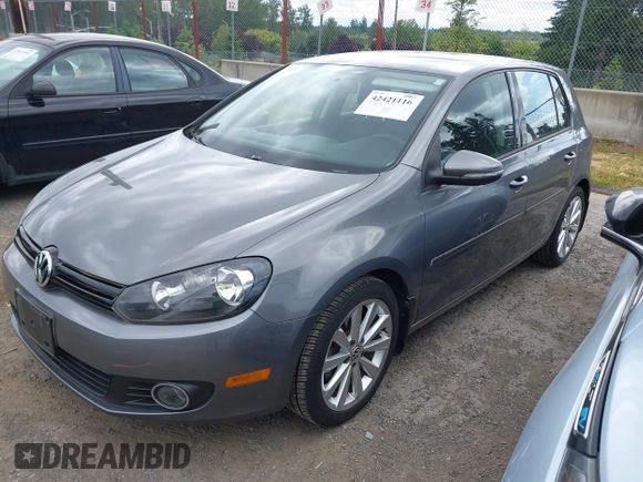 2012 Volkswagen Golf TDI with VIN WVWNM7AJ8CW139028, listed as a IAAI auction lot 42421116 with 60,776 mi miles and . Bid and sale history available at DreamBid. Image 2.