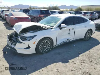 2021 Hyundai Sonata Hybrid SEL with VIN KMHL34JJ6MA019991, listed as a Copart auction lot 51845165 with 37,149 mi miles and Salvage Title. Bid and sale history available at carsss.com. Image 1.