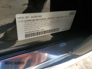 2014 Audi A8 3.0T with VIN WAURGAFD7EN011250, listed as a Copart auction lot 83664654 with 102,924 mi miles and Salvage title. Bid and sale history available at DreamBid. Image 12.