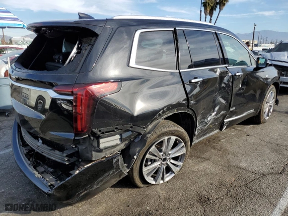 2023 Cadillac XT6 FWD Premium Luxury with VIN 1GYKPCRS5PZ200527, listed as a Copart auction lot 82838044 with 45,015 mi miles and Salvage Title. Bid and sale history available at carsss.com. Image 3.