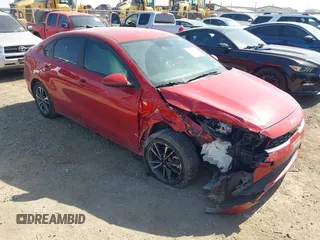 2022 Kia Forte LXS with VIN 3KPF24AD0NE462828, listed as a IAAI auction lot 42019108 with 25,536 mi miles and . Bid and sale history available at DreamBid. Image 1.