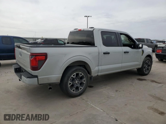 2024 Ford F-150 STX with VIN 1FTEW2KP7RKE61336, listed as a Copart auction lot 48214315 with Not Provided miles and Salvage Title. Bid and sale history available at carsss.com. Image 3.