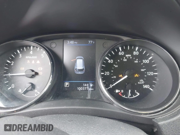 2019 Nissan Rogue SL with VIN 5N1AT2MVXKC842256, listed as a IAAI auction lot 42075237 with 100,377 mi miles and . Bid and sale history available at carsss.com. Image 7.