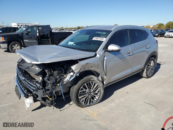 2020 Hyundai Tucson Sport with VIN KM8J33AL1LU207513, listed as a Copart auction lot 81602284 with 45,682 mi miles and Clean Title. Bid and sale history available at carsss.com. Image 1.