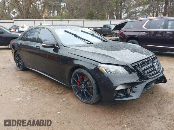 2020 Mercedes-Benz S-Class S 560 with VIN W1KUG8DB1LA561089, listed as a IAAI auction lot 41273882 with 50,113 mi miles. Bid and sale history available at carsss.com. Image 1.