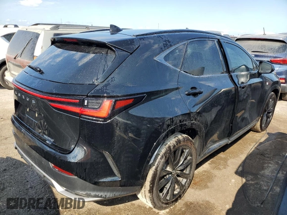 2023 Lexus NX with VIN 2T2KGCEZ1PC017382, listed as a Copart auction lot 76878784 with 1,950 mi miles and Non Repairable. Bid and sale history available at carsss.com. Image 3.