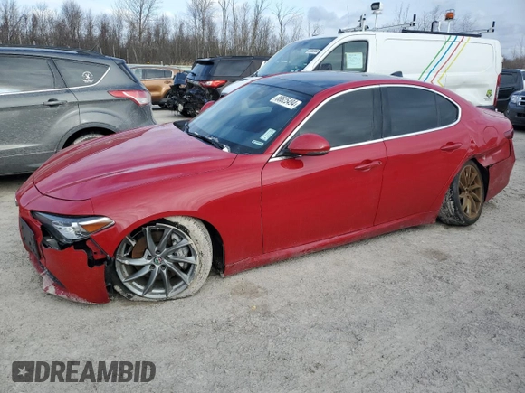 2020 Alfa Romeo Giulia z VIN ZARFANAN0L7626325, wystawiony jako Copart lot #86825494 z przebiegiem 51 174 mil mil oraz Szkoda całkowita • Salvage title. Historia ofert i sprzedaży dostępna na DreamBid. Obrazek 1.