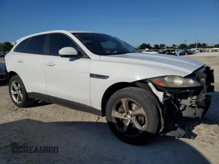 2017 Jaguar F-Pace 35t Premium with VIN SADCJ2BV5HA047548, listed as a Copart auction lot 48497515 with 169,447 mi miles and Salvage Title. Bid and sale history available at DreamBid. Image 4.