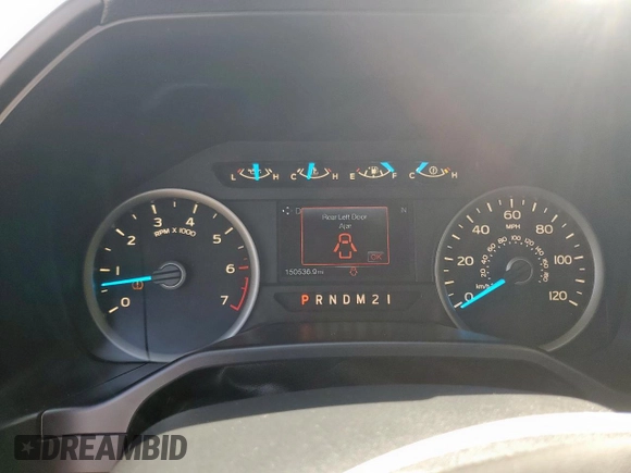 2015 Ford F-150 XL with VIN 1FTEW1CG3FKE36292, listed as a Copart auction lot 53103795 with 150,536 mi miles and Salvage Title. Bid and sale history available at carsss.com. Image 9.