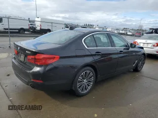 2019 BMW 5 Series 530i with VIN WBAJA5C55KWW07708, listed as a Copart auction lot 45111275 with 42,363 mi miles and Salvage Title. Bid and sale history available at carsss.com. Image 3.