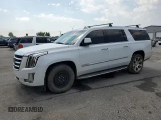 2016 Cadillac Escalade ESV Luxury Collection z VIN 1GYS4HKJ4GR362740, wystawiony jako Copart lot #56941565 z przebiegiem Nie podano mil oraz Czysty tytuł • Clean title. Historia ofert i sprzedaży dostępna na DreamBid. Obrazek 1.