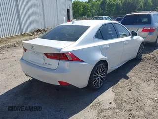 2015 Lexus IS 250 with VIN JTHBF1D20F5048505, listed as a IAAI auction lot 42052694 with 84,280 mi miles and . Bid and sale history available at carsss.com. Image 4.