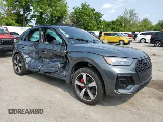 2024 Audi Q5 S line Premium Plus with VIN WA1EAAFY8R2109310, listed as a Copart auction lot 58716035 with Not provided miles and Salvage title. Bid and sale history available at DreamBid. Image 4.