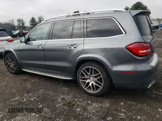 2017 Mercedes-Benz GLS with VIN 4JGDF7FEXHA893212, listed as a Copart auction lot 80876754 with 110,073 mi miles and Salvage Title. Bid and sale history available at carsss.com. Image 2.