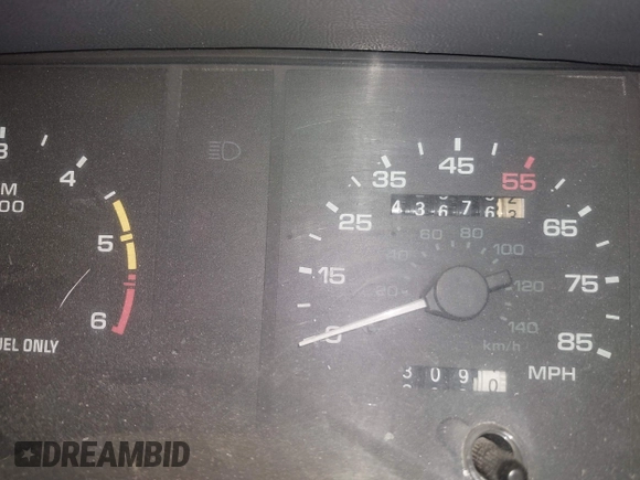 1989 Ford Mustang with VIN 1FABP40A3KF188992, listed as a IAAI auction lot 42076796 with 43,676 mi miles and . Bid and sale history available at DreamBid. Image 7.