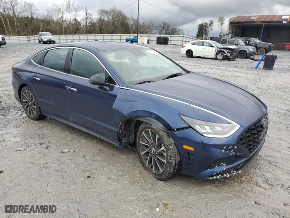 2020 Hyundai Sonata SEL Plus with VIN 5NPEJ4J24LH041023, listed as a Copart auction lot 44120474 with 73,834 mi miles and Salvage Title. Bid and sale history available at carsss.com. Image 4.