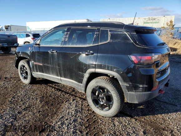 2023 Jeep Compass Trailhawk with VIN 3C4NJDDN0PT534869, listed as a Copart auction lot 46586015 with 3,803 mi miles and Salvage title. Bid and sale history available at DreamBid. Image 2.