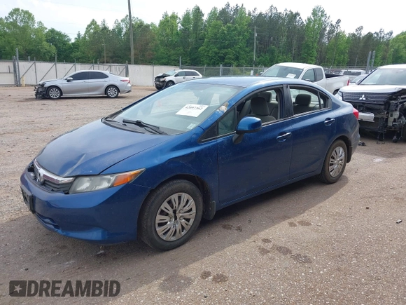 2012 Honda Civic LX z VIN 19XFB2F57CE005209, wystawiony jako IAAI lot #42097362 z przebiegiem 141 749 mil mil oraz . Historia ofert i sprzedaży dostępna na DreamBid. Obrazek 2.