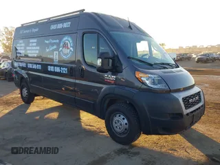 2022 Ram ProMaster Cargo with VIN 3C6LRVDGXNE136133, listed as a IAAI auction lot 41072160 with 38,139 mi miles and . Bid and sale history available at DreamBid. Image 1.