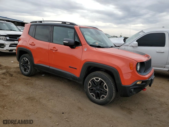 2015 Jeep Renegade Trailhawk with VIN ZACCJBCT6FPC33444, listed as a Copart auction lot 50146275 with 112,161 mi miles and Salvage Title. Bid and sale history available at carsss.com. Image 4.