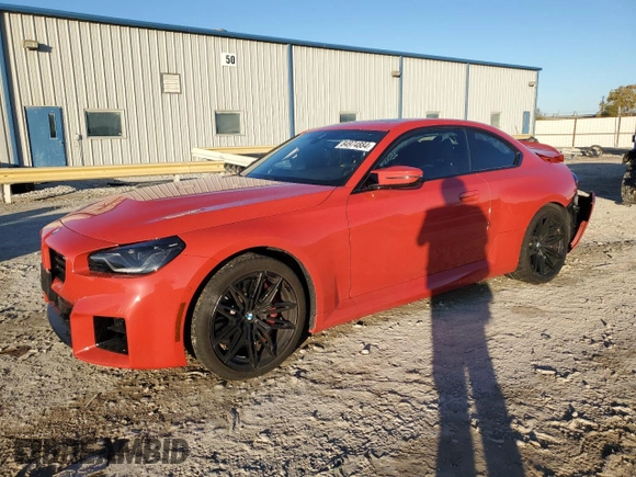 2024 BMW M2 with VIN 3MF13DM04R8E82758, listed as a Copart auction lot 84974884 with 5,940 mi miles and Salvage Title. Bid and sale history available at carsss.com. Image 1.