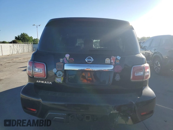 2020 Nissan Armada SL with VIN JN8AY2NC1L9619173, listed as a Copart auction lot 58111894 with 89,269 mi miles and Salvage Title. Bid and sale history available at carsss.com. Image 6.