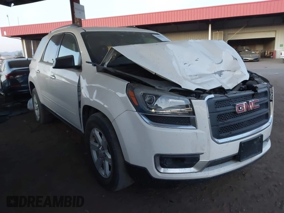 2014 GMC Acadia SLE with VIN 1GKKRNED5EJ198524, listed as a IAAI auction lot 41098195 with 132,572 mi miles and . Bid and sale history available at carsss.com. Image 1.