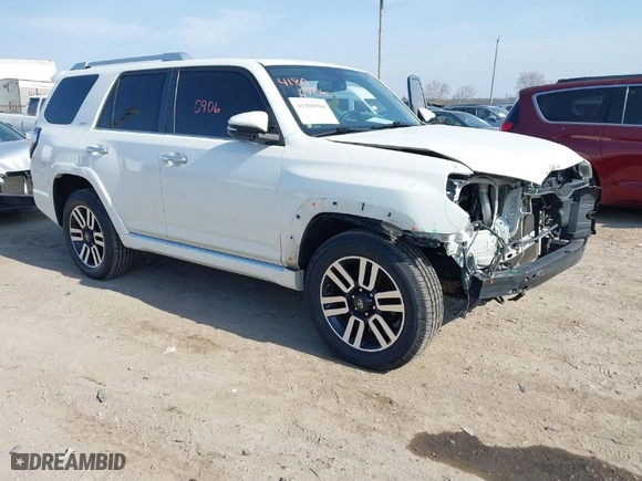 2016 Toyota 4Runner Limited with VIN JTEBU5JRXG5363115, listed as a IAAI auction lot 41800906 with 143,112 mi miles. Bid and sale history available at carsss.com. Image 1.