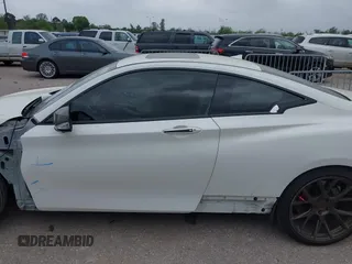 2017 Infiniti Q60 Red Sport 400 with VIN JN1FV7EK8HM610878, listed as a IAAI auction lot 41912063 with 93,680 mi miles and . Bid and sale history available at carsss.com. Image 14.