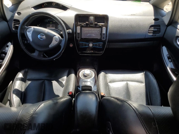 2014 Nissan LEAF SL with VIN 1N4AZ0CP7EC334248, listed as a Copart auction lot 52198325 with 57,659 mi miles and Salvage Title. Bid and sale history available at carsss.com. Image 8.