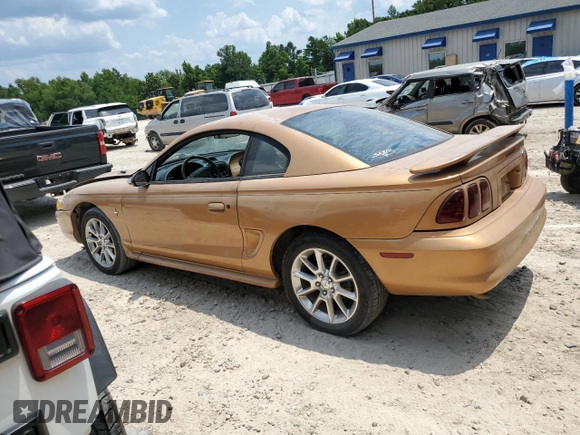 1997 Ford Mustang with VIN 1FALP4047VF152855, listed as a Copart auction lot 62348185 with 40,797 mi miles and Non repairable. Bid and sale history available at DreamBid. Image 2.