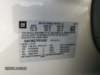 2015 GMC Yukon SLT with VIN 1GKS1BKC7FR120802, listed as a Copart auction lot 87430984 with 191,829 mi miles and Salvage Title. Bid and sale history available at carsss.com. Image 15.