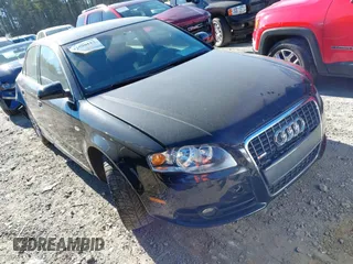 2008 Audi A4 2.0T with VIN WAUDF78E28A134584, listed as a IAAI auction lot 41300123 with 84,148 mi miles. Bid and sale history available at carsss.com. Image 1.
