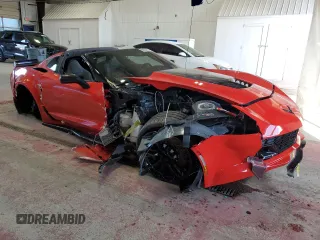 2016 Chevrolet Corvette Z06 1LZ with VIN 1G1YP2D67G5611240, listed as a Copart auction lot 68030904 with 0 mi miles and Salvage Title. Bid and sale history available at carsss.com. Image 4.