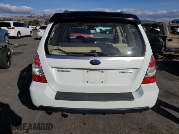 2007 Subaru Forester X w/Premium Pkg with VIN JF1SG65647G736242, listed as a Copart auction lot 80507734 with 102,253 mi miles and Salvage Title. Bid and sale history available at carsss.com. Image 6.