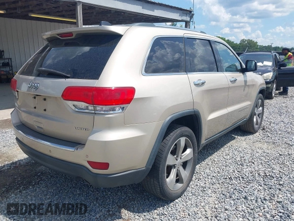 2014 Jeep Grand Cherokee Limited with VIN 1C4RJFBG1EC148701, listed as a IAAI auction lot 42552429 with 225,514 mi miles and . Bid and sale history available at DreamBid. Image 4.