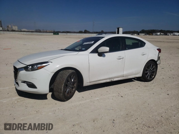 2018 Mazda 3 Touring with VIN 3MZBN1V34JM173759, listed as a Copart auction lot 47112545 with Not Provided miles and Salvage Title. Bid and sale history available at DreamBid. Image 1.
