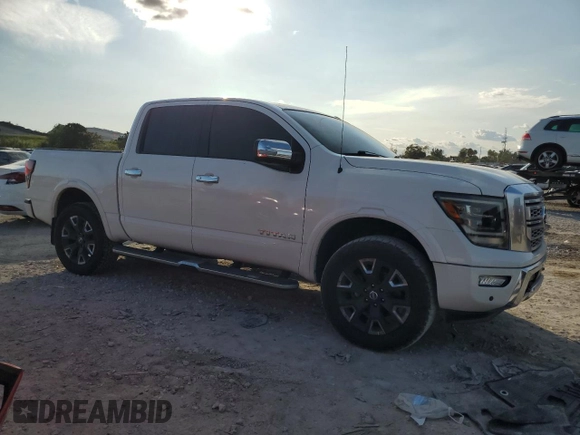 2021 Nissan Titan SV with VIN 1N6AA1EDXMN506587, listed as a Copart auction lot 85530864 with 94,339 mi miles and Salvage title. Bid and sale history available at DreamBid. Image 4.