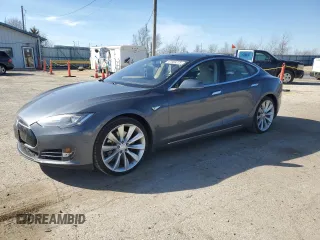 2014 Tesla Model S 60 with VIN 5YJSA1S17EFP47508, listed as a Copart auction lot 47589275 with 108,151 mi miles and Salvage Title. Bid and sale history available at DreamBid. Image 1.
