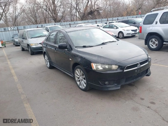 2010 Mitsubishi Lancer GTS with VIN JA32X8HWXAU004111, listed as a IAAI auction lot 41563303 with 198,931 mi miles. Bid and sale history available at carsss.com. Image 1.