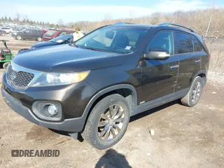 2011 Kia Sorento EX with VIN 5XYKUDA28BG164663, listed as a IAAI auction lot 41984131 with 1 mi miles. Bid and sale history available at carsss.com. Image 2.