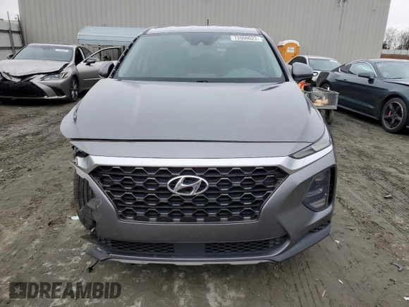 2019 Hyundai Santa Fe SE with VIN 5NMS23AD2KH015852, listed as a Copart auction lot 72000022 with 53,302 mi miles. Bid and sale history available at carsss.com. Image 5.