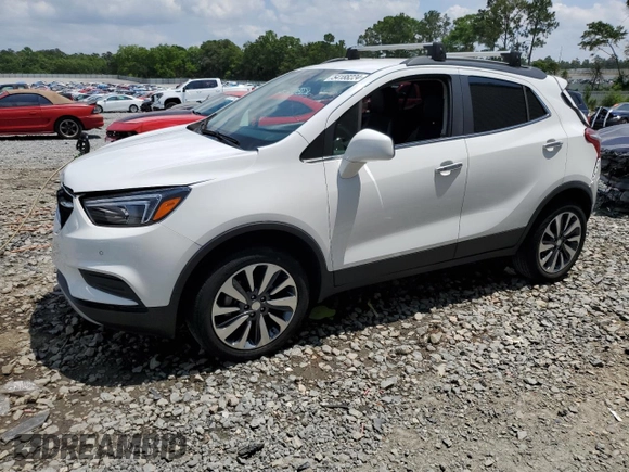 2021 Buick Encore Preferred with VIN KL4CJESB2MB357691, listed as a Copart auction lot 54188224 with 19,571 mi miles and Salvage Title. Bid and sale history available at carsss.com. Image 1.