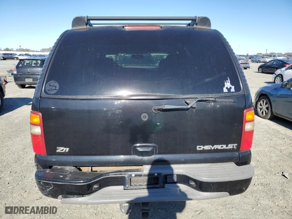 2003 Chevrolet Tahoe Z71 with VIN 1GNEK13T83R302509, listed as a Copart auction lot 88115165 with 183,276 mi miles and Salvage Title. Bid and sale history available at carsss.com. Image 6.