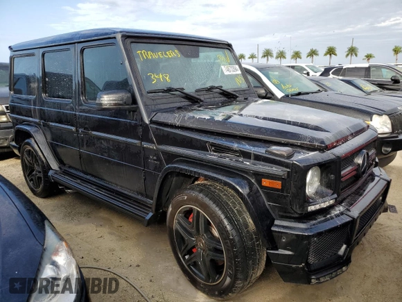 2017 Mercedes-Benz G-Class AMG G 63 with VIN WDCYC7DFXHX276880, listed as a Copart auction lot 74873394 with 91,955 mi miles and Salvage Title. Bid and sale history available at carsss.com. Image 4.