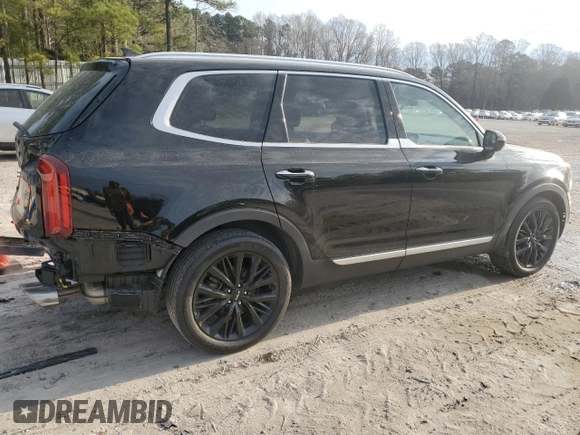 2022 Kia Telluride SX with VIN 5XYP5DHC9NG219577, listed as a Copart auction lot 50753995 with 53,699 mi miles and Salvage Title. Bid and sale history available at DreamBid. Image 3.