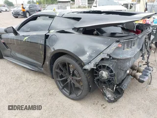 2019 Chevrolet Corvette Grand Sport 1LT with VIN 1G1YW2D75K5112067, listed as a IAAI auction lot 42087555 with Not provided miles and . Bid and sale history available at DreamBid. Image 3.