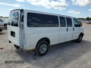 2013 Chevrolet Express Passenger LT with VIN 1GAZG1FG9D1189947, listed as a Copart auction lot 54183165 with 84,745 mi miles and Salvage title. Bid and sale history available at DreamBid. Image 3.