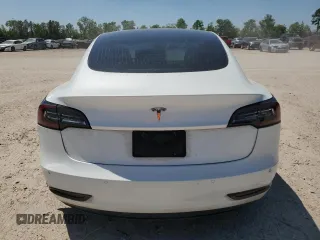 2020 Tesla Model 3 Standard Range Plus with VIN 5YJ3E1EA5LF599280, listed as a Copart auction lot 52383295 with 58,506 mi miles and Salvage Title. Bid and sale history available at DreamBid. Image 6.
